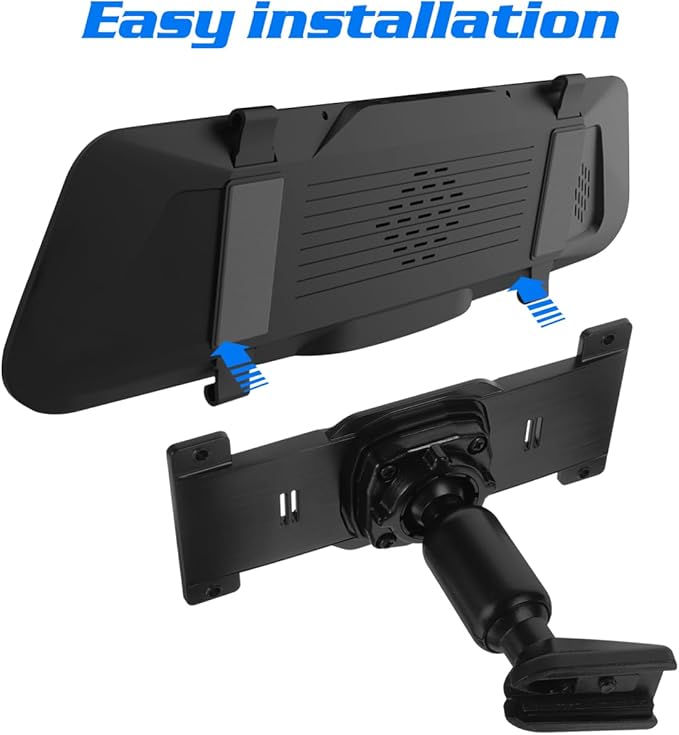 Rearview Mirror Bracket Dash Cam Mount Kit with Back Plate Panel and Screws for Car Stable and Flexible Rear View Mirror Holder Compatible with Most Vehicles 6.10 X 2.63 X 0.39 Inches