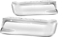 Auto Dynasty Rear Bumper End Caps Cover Compatible with 2015-2020 Ford F-150, Driver and Passenger Side, Non Parking Sensor Holes, Polished Chrome