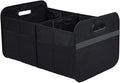 Car Trunk Organizer, Collapsible Multi-Compartment Auto Storage Box with 4 Pockets, Waterproof Oxford Fabric Car Trunk Container