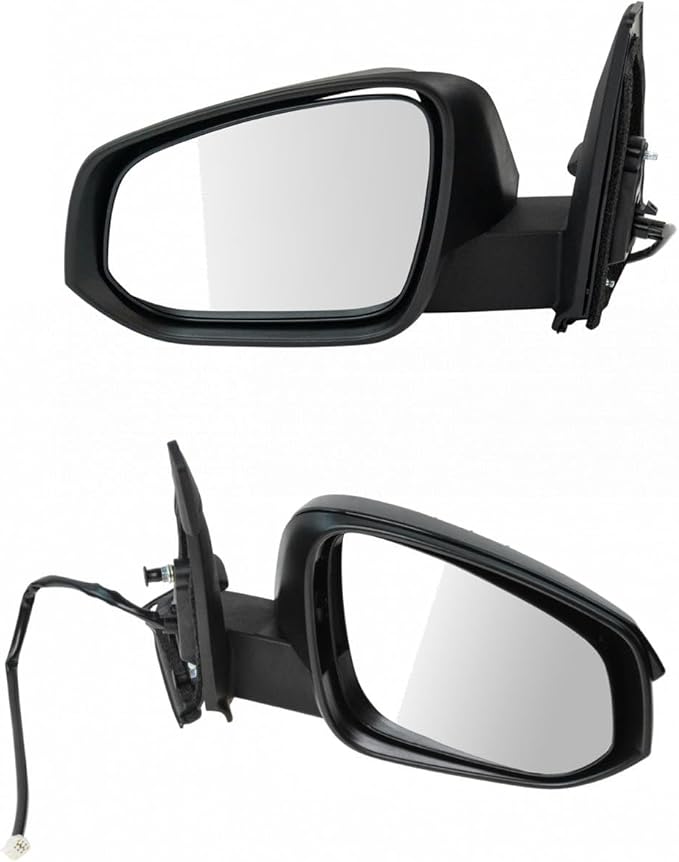 TRQ Driver and Passenger Side Mirror Assembly Set Power Heated Paint to Match Compatible with 2014-2022 Toyota 4Runner