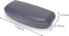 MOSISO Car Visor Sunglasses Case, Universal Automotive ABS Eyeglasses Holder Protective Box Clip Eyewear Hard Shell Storage Organizer with Magnetic Closure and Double Card Clamp, Space Gray