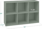 Best Choice Products Kids Bookcase 6-Cube Storage Organizer, 11in Shelf Opening, Bookshelf, Toy Storage, Customizable w/ 3 Re