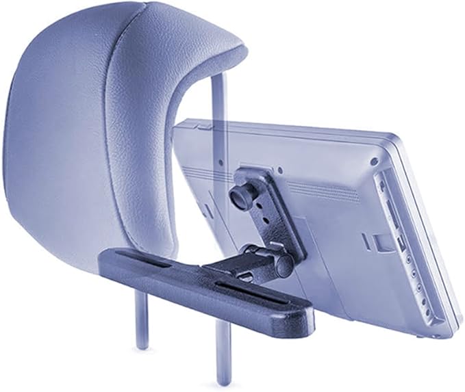 KALLAK Car Headrest Mount Holders for Dual Screen Portable DVD Player, Seat Headrest Brackets for WONNIE/NAVISKAUTO/Sylvania Portable DVD Player, Car DVD Player Headrest Mounts (1 Set)