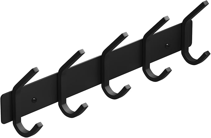 VAEHOLD Wall Hooks, Heavy Duty Aluminum Towel Hooks for Hanging Coat, Hat, Key, Clothes, Closet Hook Wall Mount for Kitchen, 