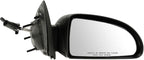 TRQ 2 Piece Driver and Passenger Side Mirror Assembly Set Manual Adjustment Non-Heated No Memory Black Compatible with 2005-2