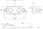 Taidacent Waterproof Ultra-Precision Ultrasonic Sensor Presence and Detection Parking Occupancy Sensor Vehicle Presence Detec