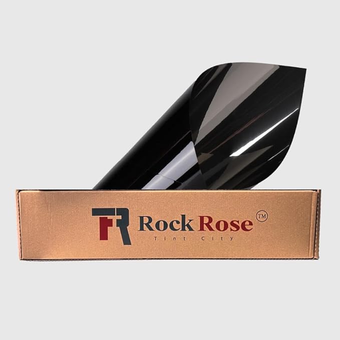 RockRose 35% Premium Carbon Car Window Tint Film 36 in x 10FT 2PLY Charcoal Privacy Film UV, Heat Blocking Tint for Car or Home Adhesive Film Easy Shrink, Plotter Friendly Pro Grade