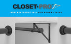 Closet Pro HD CD-0010-WT Heavy Duty Closet Pole Sockets, White