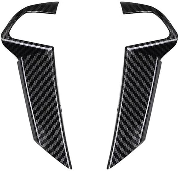 Carbon Fiber Style Steering Wheel Trim Cover Frame ABS Decal Interior Moulding AccessoriesFit for Honda Accord 2008 2009 2010 2011 2012 (No Button)