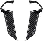 Carbon Fiber Style Steering Wheel Trim Cover Frame ABS Decal Interior Moulding AccessoriesFit for Honda Accord 2008 2009 2010 2011 2012 (No Button)