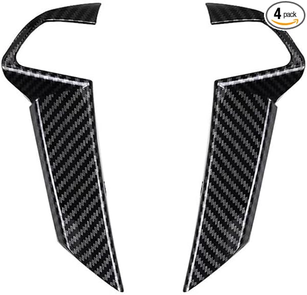 Carbon Fiber Style Steering Wheel Trim Cover Frame ABS Decal Interior Moulding AccessoriesFit for Honda Accord 2008 2009 2010 2011 2012 (No Button)