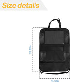 Car Seat Back Organizer, 2 Pack Backseat Storage Bag with Touch Screen Tablet Holder & 9 Pockets, Durable Waterproof Oxford Fabric, Travel Accessories, Road Trip Essentials for Kids