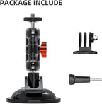 SUREWO Metal Suction Cup Car Mount for GoPro, DJI Osmo Action 3 and Most Action Cameras