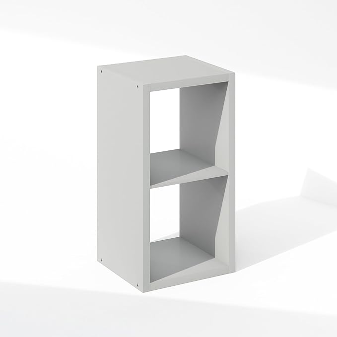 Furinno Cubic Closet Organizers and Storage, 2-Cube Closet Organizer, Open Shelf Closet Storage, Extra Thick Frame for Wardro