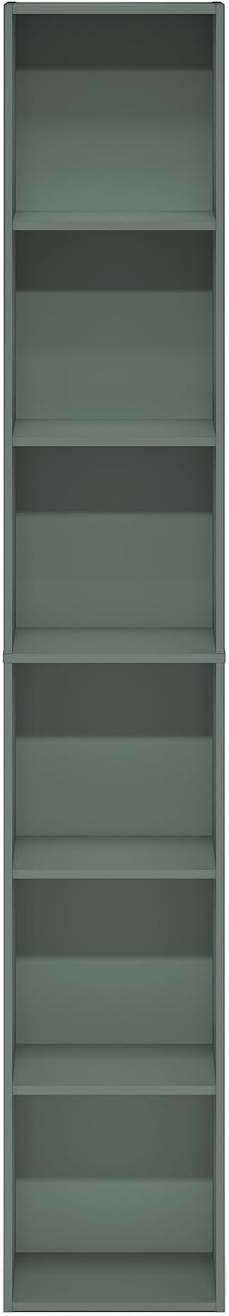 Furinno LUDER Book Shelf, 6-Tier Tall Modern Bookshelf, Bookcase with Open Shelving, Floor Standing Shelves, 9.3 x 12 x 71, f
