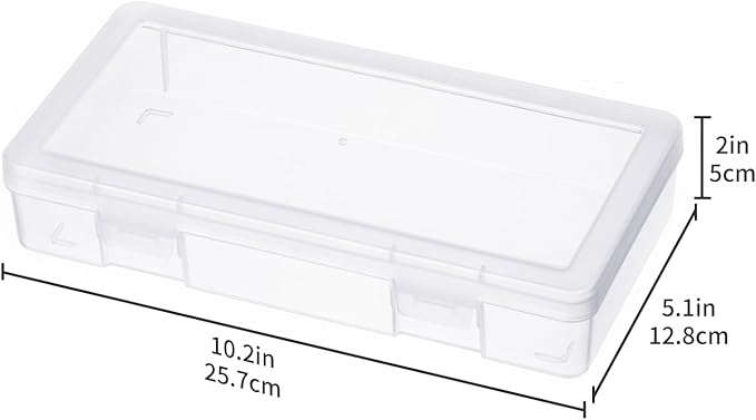novelinks Plastic Clear Storage Containers for Organizing, Craft Storage Organizers and Stackable Storage Bins with Lids for 