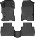 Husky Liners Weatherbeater Floor Mats | Fits 2008-2012 Honda Accord 4 Door | Front & 2nd Row, 3-pc Black - 98401