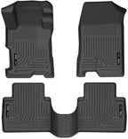 Husky Liners Weatherbeater Floor Mats | Fits 2008-2012 Honda Accord 4 Door | Front & 2nd Row, 3-pc Black - 98401