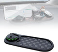 Multifunction Car Anti Slip Mat, Mobile Phone Bracket Anti-Slip Mat, Car Dashboard Mat with Temporary Parking Number, Large U