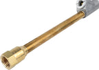 Straight Foot Dual Head Air Chuck Tire Pressue Guage, 1/4" FNPT, 150 PSI, Truck, Tractor Trailer, Semi Truck, Dually, RV & Car, S-693 (Single Pack)