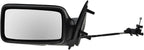 TRQ Driver Side Mirror Glass Paint to Match Manual Remote Compatible with 1993-1999 Volkswagen Golf Jetta VW1320106