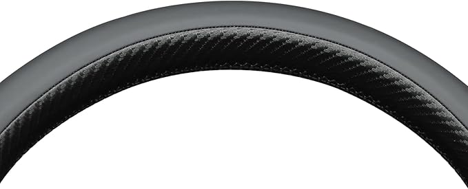 MEWANT DIY Stitching Real Leather Steering Wheel Cover Wrap for Tesla Model 3 Highland 2023-2025/Model Y 2025 Highland for Tesla Model 3/Model Y Accessories(3D Style)