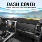 FIILINES Dash Cover for 2010-2018 Dodge Ram 1500 2500 3500(Without Hud), Dashboard Mat Accessories Dash Cover Sunshade Nonsli
