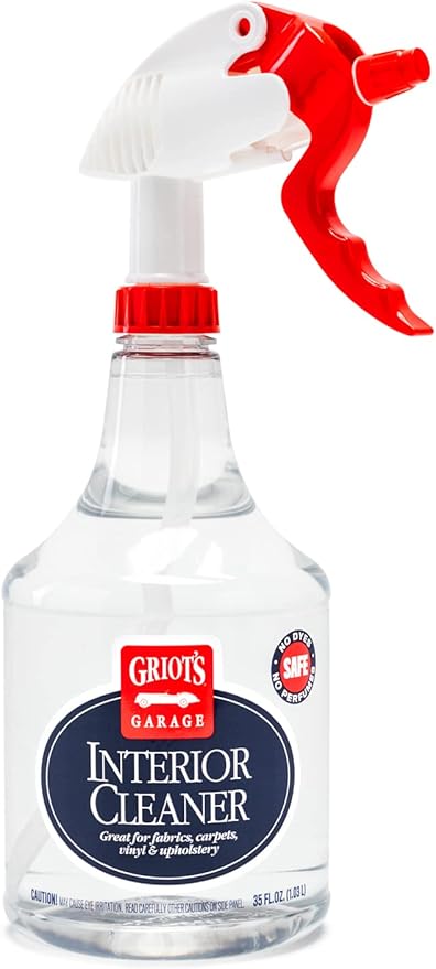 Griot's Garage Interior Cleaner Spray for Car Seats, Carpet, Upholstery Fabric, Floor Mat, Vinyl, Dashboard, Ideal for Truck,