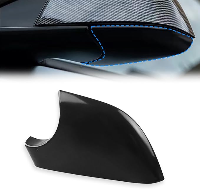 Mirror Bottom Cover for Tesla Model Y 2018-2025, Left Driver Side Rearview Mirror Lower Base Caps, Tesla Model Y Mirrors Cover Bottom Trim Replacement Accessories, Left