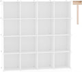 C&AHOME Cube Storage Organizer, 16-Cube Shelves Units, Plastic Storage Cubes, DIY Closet Organizer, Modular Closet Storage Sh