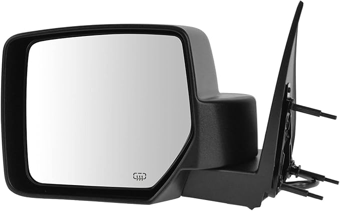 TRQ 2 Piece Driver and Passenger Side Mirror Assembly Set Electric Adjustment Heated Memory Textured Compatible with 2008-201