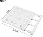 Adjustable Wardrobe Partition Rack – Telescopic Closet Divider Shelf for Organizing Clothes, Shoes & Accessories, Plastic + C