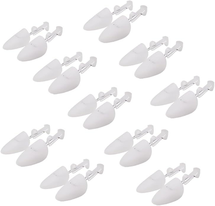 EchoDone 10 Pairs Plastic Shoe Tree Stretcher Shaper for Men