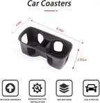 Black Center Console Cup Holder Compatible with Land Rover Defender 90 110 130 2020-2024 Car Cup Holder Expander Storage Box，