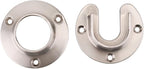 Knape & Vogt Closet Pro HD CD-0010-BN Heavy Duty Closet Pole Sockets, Brushed Nickel