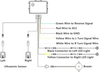 Ultrasonic Blind Spot Monitoring System Kit Universal Blind Spot Detection System Sensor Car Lane Changing Warning BSD Distan