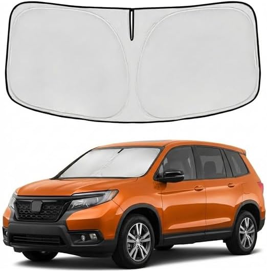 Windshield Sun Shade for Honda Passport 2019-2024 2025 Sunshade Front Window Shade Custom Fit Passport Accessories Sun Visor Foldable Shade Blocks UV Rays Accessories