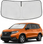 Windshield Sun Shade for Honda Passport 2019-2024 2025 Sunshade Front Window Shade Custom Fit Passport Accessories Sun Visor Foldable Shade Blocks UV Rays Accessories