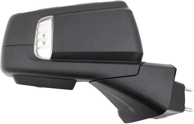 TRQ Driver and Passenger Side Mirror Set Power Heated Memory Textured Black with Spotter Glass Compatible with 2019-2021 Chev