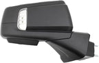 TRQ Driver and Passenger Side Mirror Set Power Heated Memory Textured Black with Spotter Glass Compatible with 2019-2021 Chev