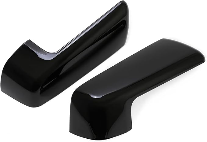 Moonlinks Compatible with 2019-2025 Chevy Silverado 1500 GMC Sierra 1500 Side Mirror Cover,Glossy Black LH & RH Side Door Exterior Rearview Mirror Cap Trim for Silverado 1500(1 Pair）