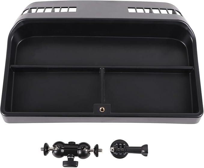 Aunginsy Center Console Dashboard Storage Organizer Tray with Dash Cam Mount Holder Compatible with Hummer H3 2005-2009, Car Cameras Bracket for Go pro/Action Camera Video Record Accessories