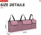 BELOMI Car Trunk Organizer, Auto Waterproof Sturdy Backseat Hanging Large Storage Collapsible Cargo Bag with Anti-Slip