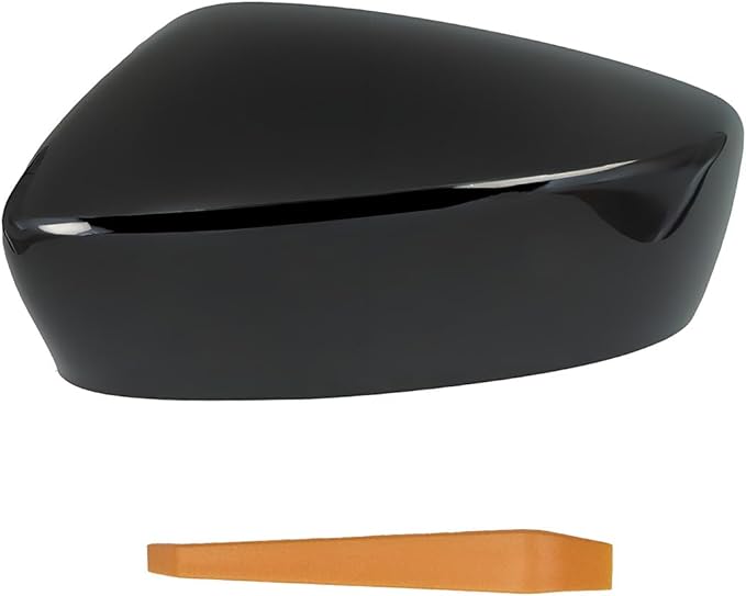 Left Driver Side Mirror Cover Cap Compatible with Mazda CX-5 2017-2023 (2nd Gen KF) | Jet Black Mica (Color Code: 41W) | Direct Replacement Door Wing Mirror Housing - NOT for 2016.5 Old Body