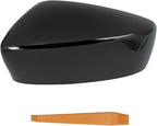 Left Driver Side Mirror Cover Cap Compatible with Mazda CX-5 2017-2023 (2nd Gen KF) | Jet Black Mica (Color Code: 41W) | Direct Replacement Door Wing Mirror Housing - NOT for 2016.5 Old Body
