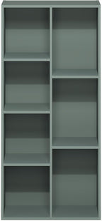 Furinno LUDER Book Shelf, 7-Cube Bookshelf, Bookcase with Open Shelves, 9.4 x 19.5 x 41.7, Easy Assembly, for Living Room, Be