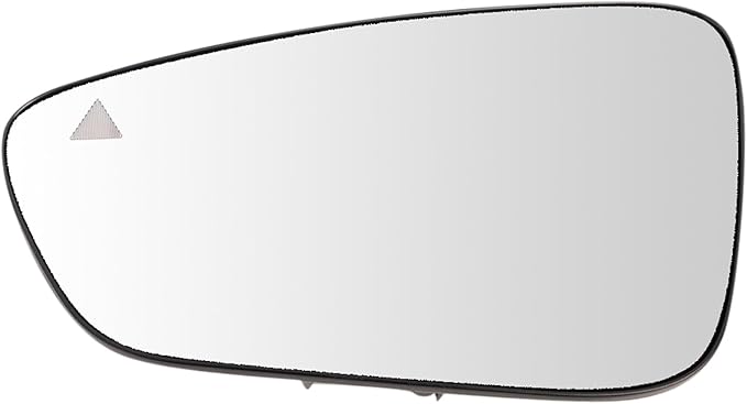 TRQ Left Driver Side Mirror Glass Heated Blind Spot Indicator Compatible with 2015-2017 Chrysler 200 CH1324190