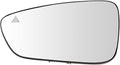 TRQ Left Driver Side Mirror Glass Heated Blind Spot Indicator Compatible with 2015-2017 Chrysler 200 CH1324190
