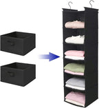 MAX Houser Hanging Shelf Closet Storage Organizer Removable Drawers ，Hanging Storage Organizer Hanging Sweater 2 Sock Underwe