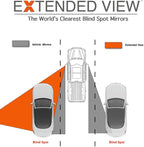 NXTGEN Custom Blind Spot Mirrors - Compatible With 2021-Present Ford Bronco 6th Generation Factory Mirrors With BLIS | Extended View